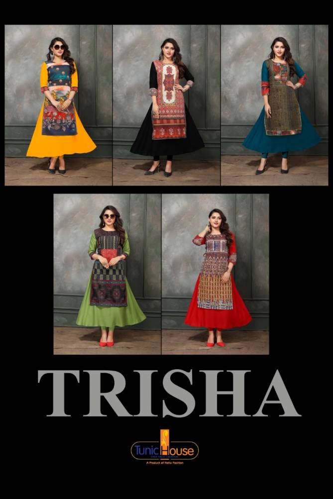 Tunic House Trisha Designer Fancy Ethnic Wear Rayon Kurti Collection